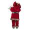 Glitzhome® 35.5" Faux Fur Traditional Christmas Santa Figurine